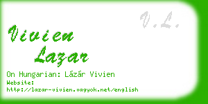 vivien lazar business card