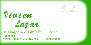 vivien lazar business card